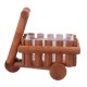 Small Cart Flower Pot Wooden Wheelbarrow Planter Succulent Container Ornament