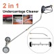 2 IN 1 Pressure Washer Undercarriage Cleaner 4000PSI Underbody Car Wash Broom US