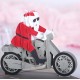 Christmas 3D Motorcycle Santa Claus Pop Up Greeting Card Christmas Gifts Party Greeting Card