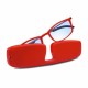 Full Frame Holder Portable Durable Light Weight Resin Reading Glasses Brown Antifatigue Anti Blue Light