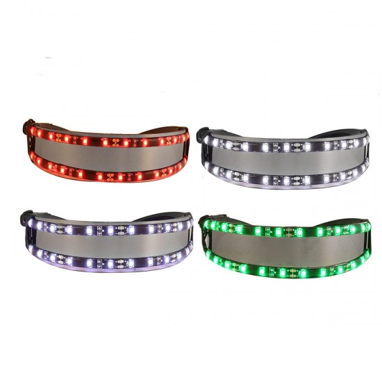 LED Glasses Dazzle Colour Glow Light Flashing Rave Festival Party Glasses Eye Reading Glasses