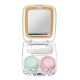 Mini Lens Travel Case Box Container Kit Set Holder Simple W/ Mirror