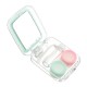 Mini Lens Travel Case Box Container Kit Set Holder Simple W/ Mirror