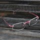 Pink Rimless Light Presbyopic Reading Glasses Fatigue Relieve Strength 1.0 1.5 2.0 2.5 3.0