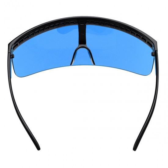 Polarized Lens Mask Sun Glasses Futuristic Costume Party Eyes Mirrored Frame 5 Color