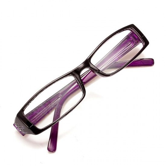 Purple Female Diamond Flower Frame Presbyopic Reading Glasses Eyeglasseess 1.0 1.5 2.0 2.5 3.0 3.5