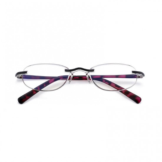 Women's Lightweight Anti-fatigue Anti-blu-ray Integrated Frameless Reading Glasses 8015