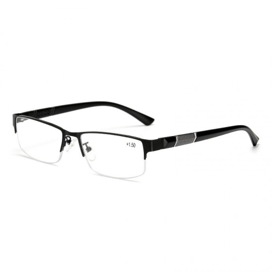 Stainless Steel Resin Lens Reading Glasses Half Frame Presbyopic Glasses