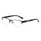 Stainless Steel Resin Lens Reading Glasses Half Frame Presbyopic Glasses