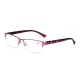 Stainless Steel Resin Lens Reading Glasses Half Frame Presbyopic Glasses