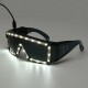 White LED Glasses Light Up Glow Sunglasses Eyewear Shades Nightclub Party Decor