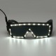 White LED Glasses Light Up Glow Sunglasses Eyewear Shades Nightclub Party Decor