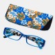 Women Men Unisex Multi-colored Retro Square Frame Reading Glasses