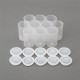 10Pcs Empty Plastic Can Paint Box Film Container Sample Cream Balm Jar Mini Cosmetic Storage Bottles Containers Pot Nail Arts 32x54mm