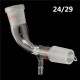 24/29 Glass Bend Connector Tube Vacuum Distillation Take Off Adapter