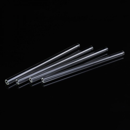 10Pcs 200mm OD 10mm 1mm Thick Wall Borosilicate Glass Blowing Tube Lab Tubes