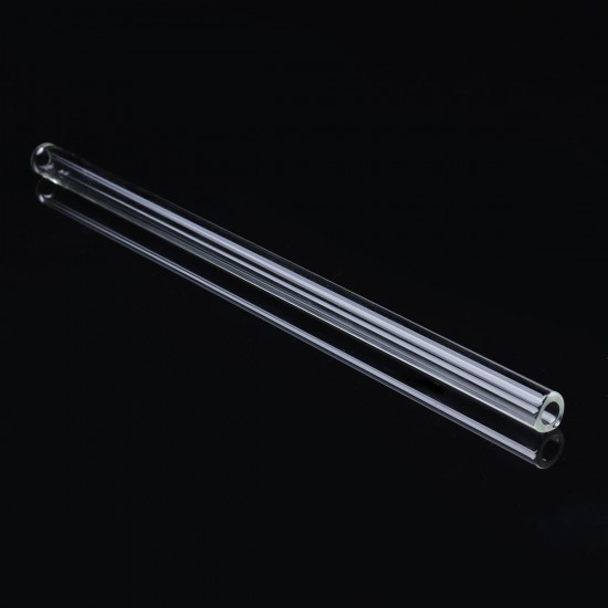 10Pcs Length 200mm OD 10mm 1.5mm Thick Wall Borosilicate Glass Blowing Tube Lab Factory School Home Tubes