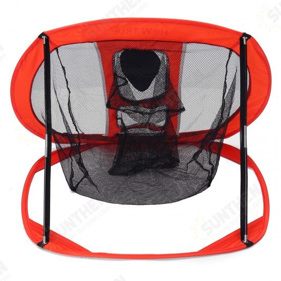 Foldable Golf Chipping Net Backyard Driving Aid Indoor Outdoor Hitting Practice Garden Living Room Beginners Training Cage