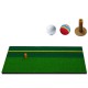 Golf Mat Simulated Lawn Home Residential Golf Backyard Practising Pad Indoor Swing Practice Mat With Golf Ball Rubber Training Tee Holder