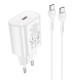 N22 25W USB PD Charger USB-C PD3.0 QC3.0 PPS AFC Fast Charging Wall Charger Adapter EU Plug With 1m USB-C to USB-C/USB-C to IP Port for iPhone OnePlus