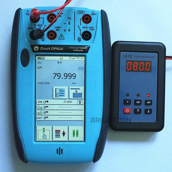 HTG830A Portable 4-20mA Signal Generator 0-20mA 0-110mV Calibrator High Precision mA mV Signal Current