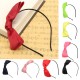 Woman Cute Butterfly Satin Bow Headbrand Hair Accessories Tool