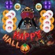 Halloween Aluminum Film Balloon Cartoon Style Spider Ghost Bat Balloon Ghost Festival Happy Halloween Letter Decoration Ball