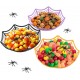 Halloween Candy Basket Bowls Spider Web Plastic Bowls for Kids Trick or Treat Candy Halloween Baskets Decoration