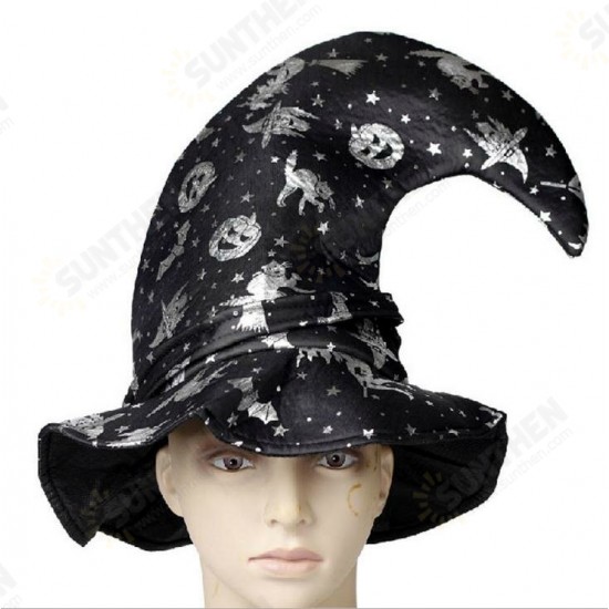 Halloween Costume Witch Hats Masquerade Ribbon Wizard Hat Adult Kids Cosplay for Party Birthday Carnival Top Hats Cap