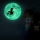 Halloween Moon Bat Glow In Dark Wall Sticker Luminous Removable Party Room Decorations