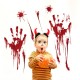 Halloween Wall Sticker Bloody Handprint Footprints Floor Clings Horror Decal Halloween Glass Window Sticker Decaration