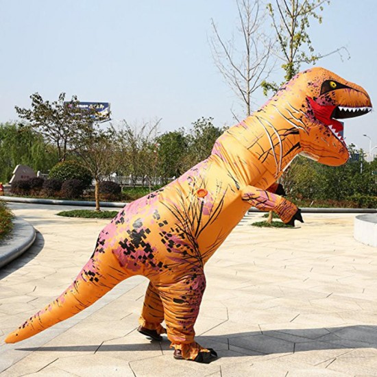 Inflatable Toys Simulation Tyrannosaurus Rex Funny Frightened Inflatable Clothes Dinosaur Clothes