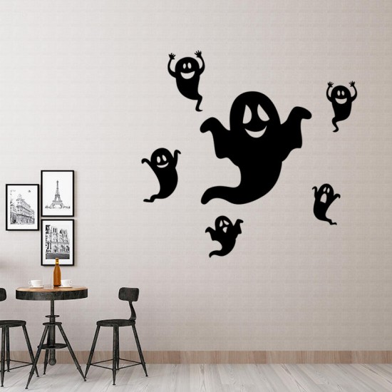 FX3012 Halloween Sticker Creative Cartoon Sticker Removable Wall Sticker - Ghost