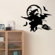 FX3017 Halloween Sticker Cartoon Sticker Witch Pattern Removable Wall Stickers