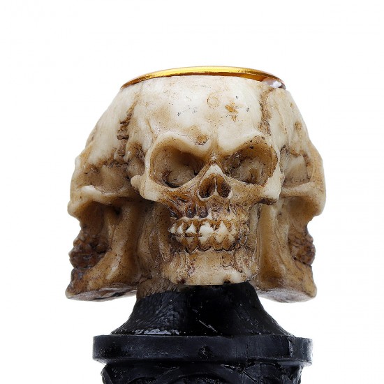 Resin Craft Statues Skull Candlestick Creative Figurines Sculpture Decorations