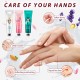 Hand Cream Gift Set 9 Pcs Travel Size Hand Lotion 30ml with Lip Balm Hand Cream for Dry Cracked Hands, Deeply Moisturizing Hand