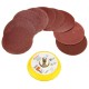 100pcs 2 Inch Sander Paper Sanding pad Polishing pad with M6 Backer Plate