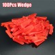 100pcs PVC Tile Leveling Wedge Tile Spacers For Tile Surface-Levelling System