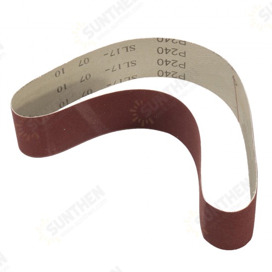 10Pcs 50x686mm Sanding Belts 60 120 150 240 Grit Aluminium Oxide Sanding Belts Abrasive Tool