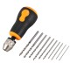 10Pcs Drill Bits Set Micro Hand Drill Mini Portable Small 0.8-3.0mm Carbon Steel Drilling Kit Woodworking Watch Making