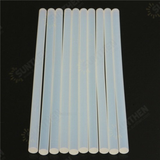 10pcs 11mm x 247mm EVA Clear Hot Melt Glue Adhesive Sticks For Glue Gun