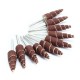 10pcs 54mm Long Cone Deburring Flap Sanding Polishing Wheel for Rotary Tool