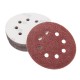 125pcs 5 Inch 8 Holes Abrasive Sanding Discs Sanding Paper 60/80/100/120/240 Grit Sandpaper