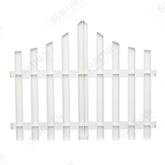 12x Plastic Fence Courtyard Indoor Garden Edging Border Panel Flower Yard Decorations