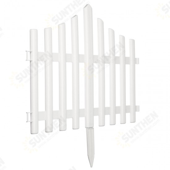 12x Plastic Fence Courtyard Indoor Garden Edging Border Panel Flower Yard Decorations