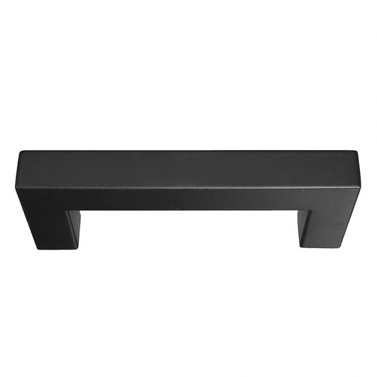 12x12mm Black Hollow Square Stainless Steel Door Handles Drawer Pull For Cupboard Cabinet