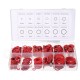 150/600pcs Steel Sealing Washer Assortment Red Flat Ring Washer Gaskets Fitting Gasket