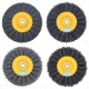 150x40mm M14 Nylon Wire Drawing Wheel Brush 80/120/180/320 Grit Drum Burnishing Polishing Wheel