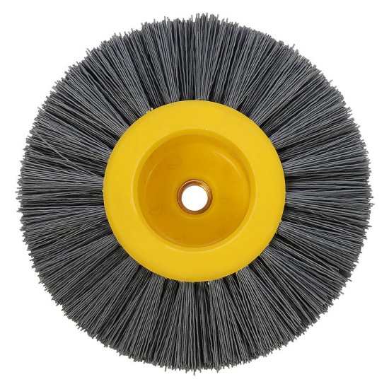 150x40mm M14 Nylon Wire Drawing Wheel Brush 80/120/180/320 Grit Drum Burnishing Polishing Wheel