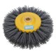 150x40mm M14 Nylon Wire Drawing Wheel Brush 80/120/180/320 Grit Drum Burnishing Polishing Wheel